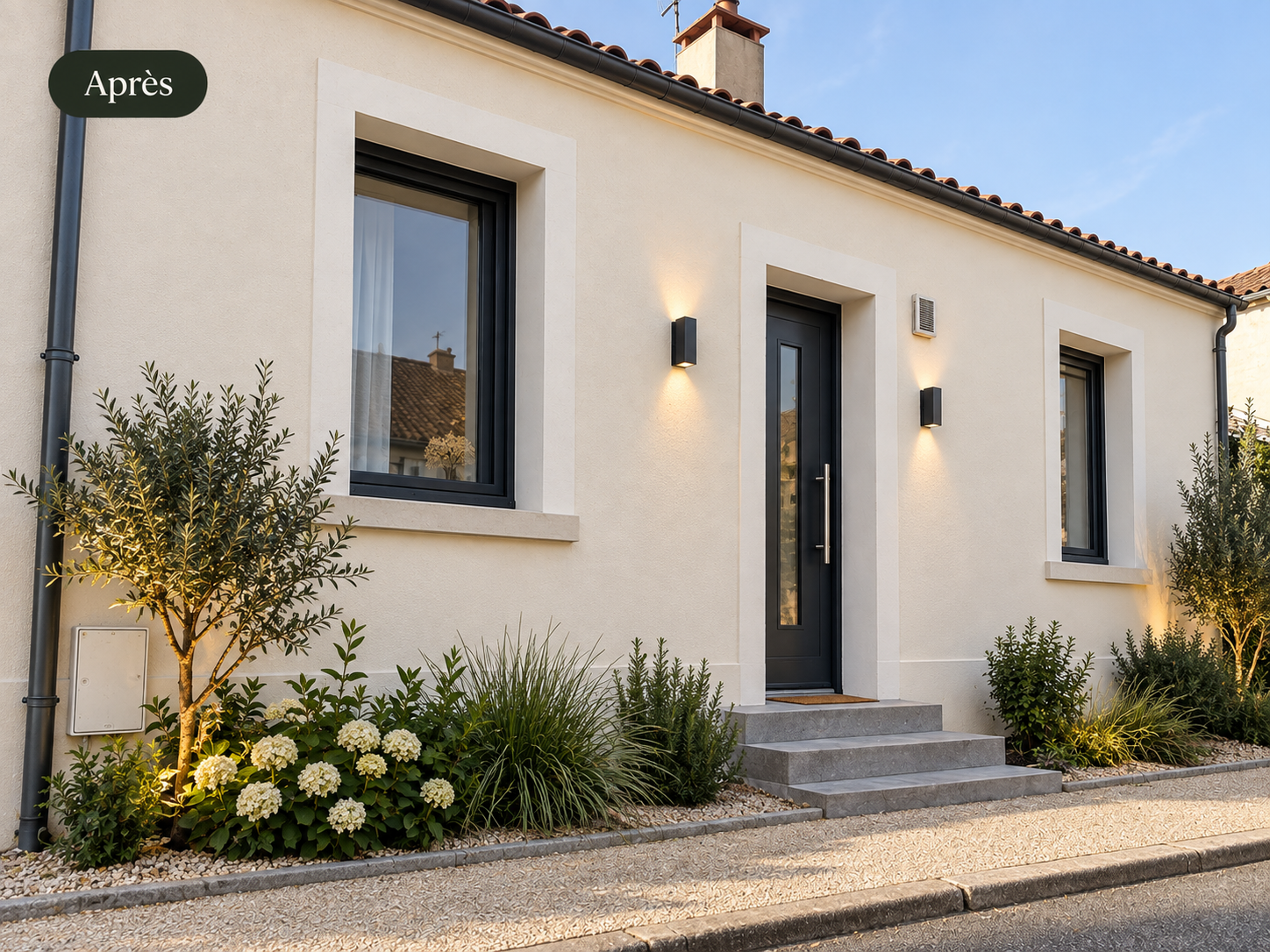 Maison après rénovation de façade par Atelier Nuance